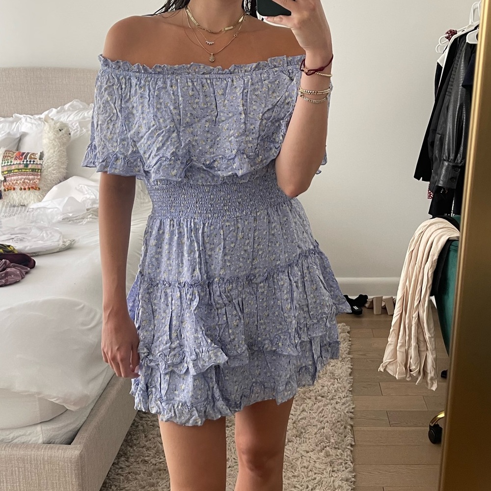 Off shoulder floral dress